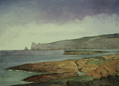 "Whiten Head (Scotland)"     watercolor, 15"x11.25"